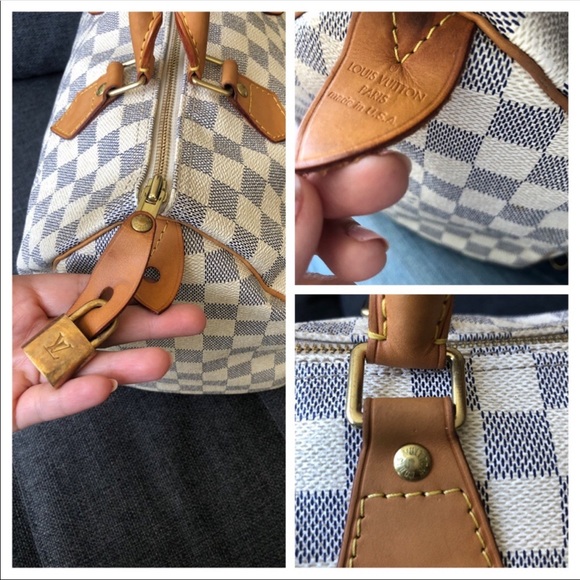 Authentic Louis Vuitton Speedy 30 Azur - Picture 5 of 8
